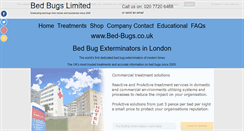 Desktop Screenshot of bed-bugs.co.uk